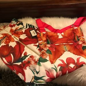 Ted Baker Midi Dress Size 0 equivalent to US 2.